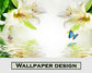 Flowers and butterfly wallpaper - view 5