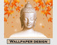 Lord Buddha 3D mural wallpaper - view 6