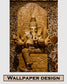 Ganesha wooden carving 3D wallpaper - view 5