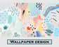 Pastel colours kids room nursery wallpaper - view 8