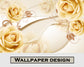 Luxury 3D yellow rose wallpaper - view 5