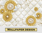Golden pearl flowers wallpaper - view 5