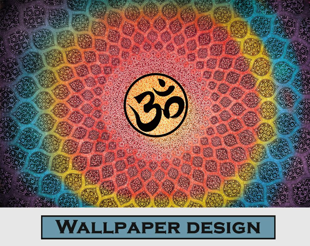 Spiritual OM Symbol Customize Wallpaper