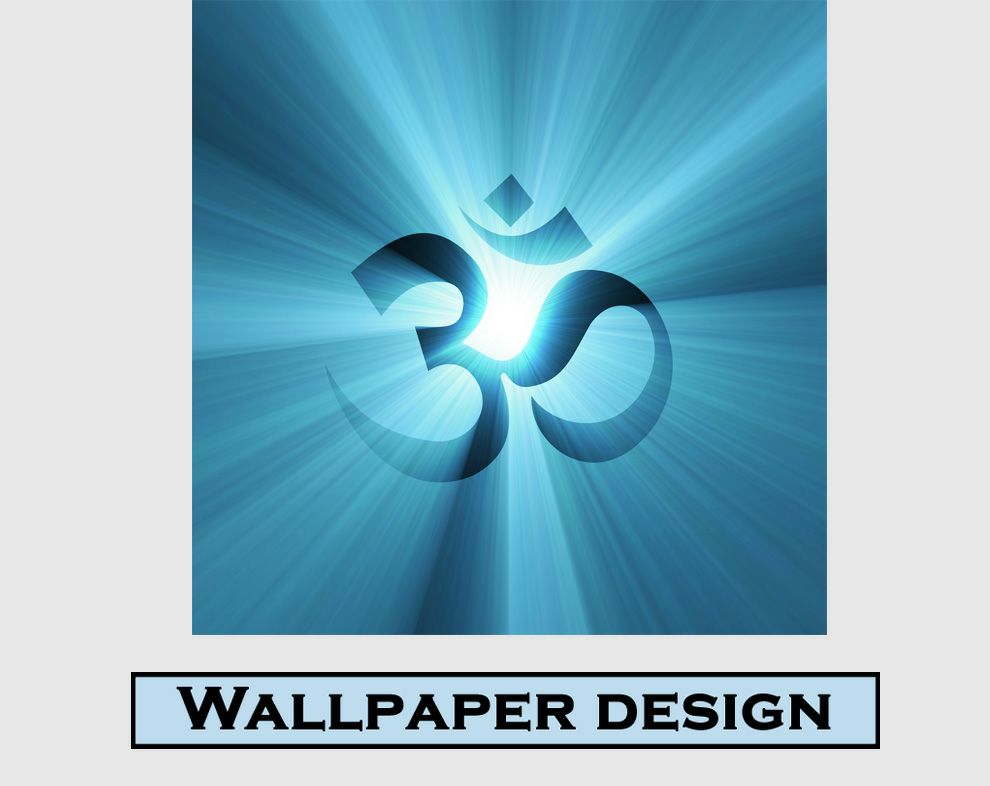 OM Symbol Wallpaper For Temple Wall