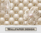 3D diamond flower jewelry wallpaper - view 5