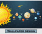 Solar system 3D wallpaper for kids room - view 11