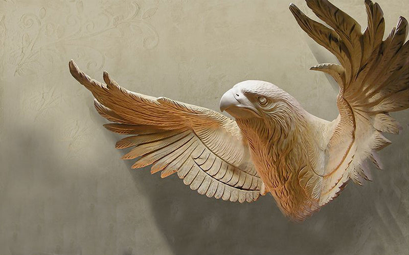 3D Eagle Mural Wallpaper for Walls