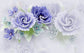 Aqua Blue 3D Floral Wallpaper