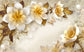 3D lily flower wall mural wallpaper - view 3