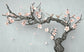 3D Branches And Pink Flower Design Wallpaper
