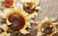 3d Wall Mural Sunflower Wallpaper