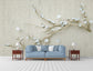 3D white floral design wallpaper - view 4