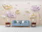 3D floral with gems wall art wallpaper - view 4