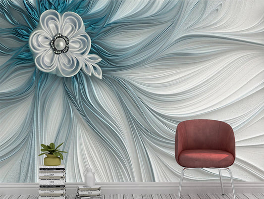 3D Wallpaper Decoration Abstract Flower