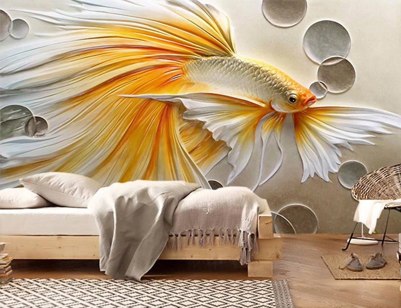 Goldfish 3D Wall Mural