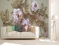 3D embossed pink rose wallpaper - view 4
