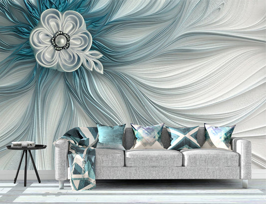 3D Wallpaper Decoration Abstract Flower