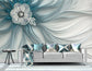 Living Room - 3D Wallpaper Decoration Abstract Flower
