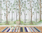Woodland birch tree nursery wallpaper - view 3