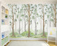 Woodland birch tree nursery wallpaper - view 4