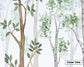 Woodland birch tree nursery wallpaper - view 6