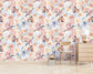Colourful tropical palm forest wallpaper