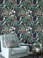 Beautiful Bright Flower And Leaves Tropical Wallpaper