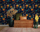 Retro Wild Seamless Flower Pattern Wallpaper