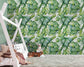Watercolour Jungle Tropical Leaves Hand Painted Wallpaper Rolls