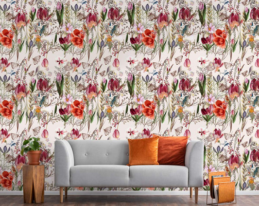 Vintage Plants Wallpaper Rolls