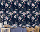 White Lili Floral  Wallpaper Rolls