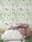 Watercolor Wild Flowers Floral Wallpaper