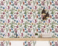 Wild Flower Hand Drawn Floral Bedroom and living Wallpaper Rolls