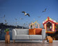 3D river with birds wallpaper - view 2