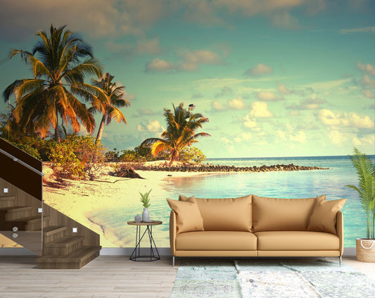 Beach Sea View Customize Wallpaper