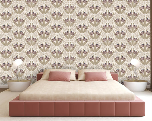 Vintage Dutch Tulips” Wallpaper