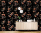 Peach color flower and black background wallpaper