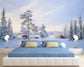 Snow covered winter forest wallpaper - view 2