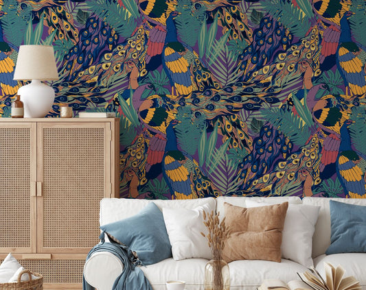 Fashion Floral & Botanical Multicolor Wallpaper