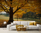 Yellow leaves tree 3D wallpaper - view 2