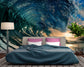 Bedroom - The Perfect Wave Mural Ocean 3D Wallpaper