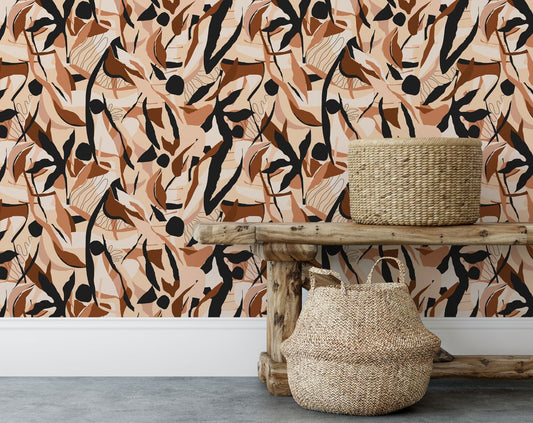 Abstract Designer Wallpaper Roll For Living Room