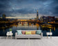 City view evening skyline wallpaper