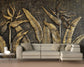 3D gold leaf wallpaper for living and dining room - view 3