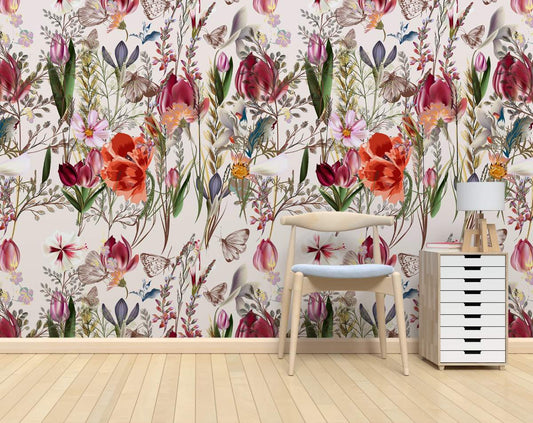 Vintage Plants Wallpaper Rolls