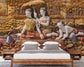 3D vintage classic wall mural - view 2