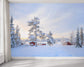 Snow covered winter forest wallpaper - view 3