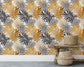 Stylish Trendy Hand Drawn Palm Leaves Half Tone Wallpaper Wallpaper Rolls