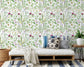 Watercolor Wild Flowers Floral Wallpaper