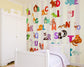 ABC alphabet animals nursery wallpaper - view 2